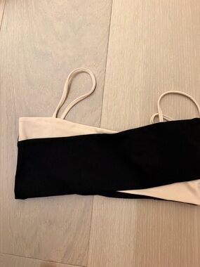 Live The Process Black and Cream Two-Tone bra